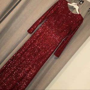 Eliza J Sequin Gown